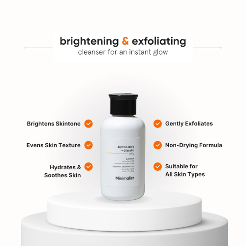 Minimalist Alpha Lipoic + Glycolic 7% Cleanser