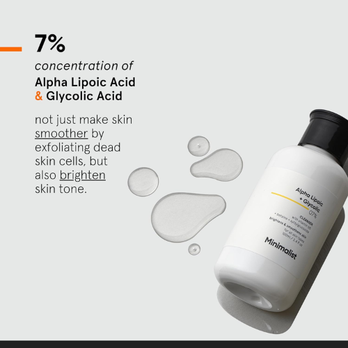 Minimalist Alpha Lipoic + Glycolic 7% Cleanser