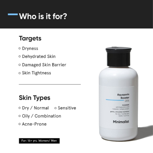 Minimalist Aquaporin Booster 5% Cleanser