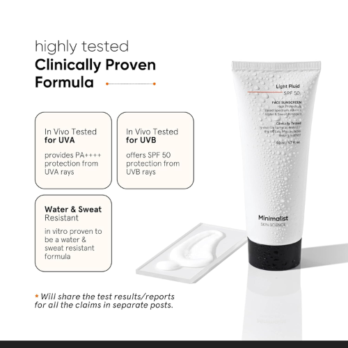 Minimalist Light Fluid SPF 50 Sunscreen