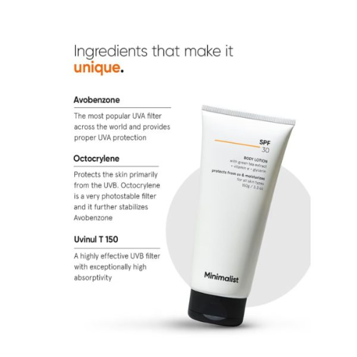 Minimalist SPF 30 Body Lotion
