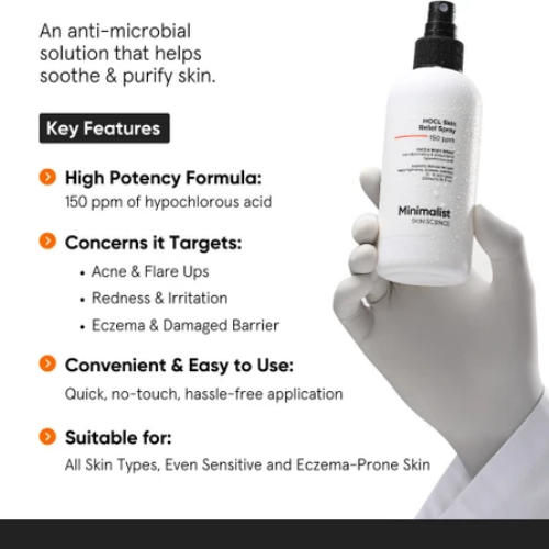 Minimalist HOCL Skin Relief Spray 150 ppm