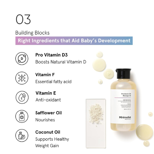 Minimalist Provitamin D3 Massage Oil