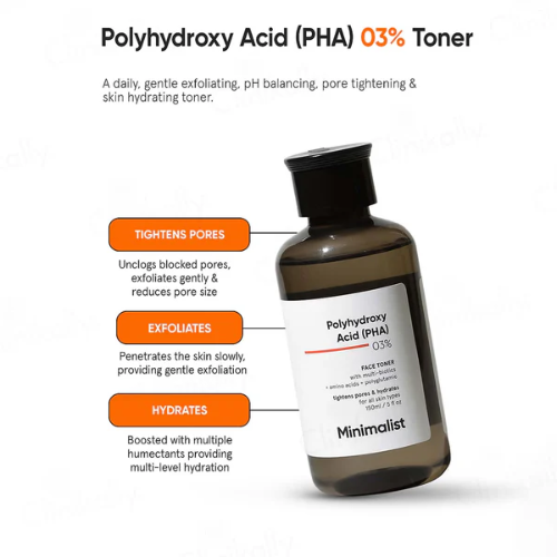 Minimalist Polyhydroxy Acid (PHA) 3% Face Toner