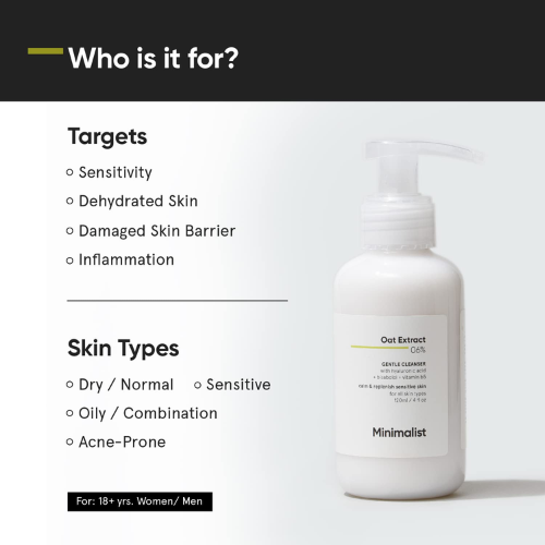 Minimalist Oat Extract 6% Gentle Cleanser