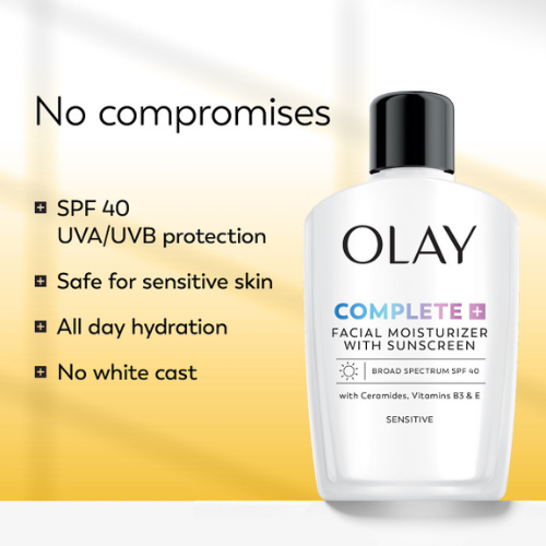 Olay Complete + Daily Facial Moisturizer with Sunscreen Broad Spectrum SPF 40