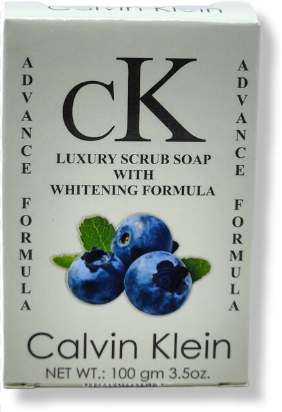 Calvin Klein Blueberry Luxury Scrub Soap with Whitening Formula – Skin Brightening & Deep Exfoliation