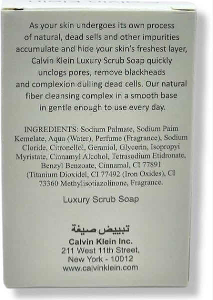 Calvin Klein Peach Luxury Scrub Soap – Whitening & Exfoliating Overnight Glow