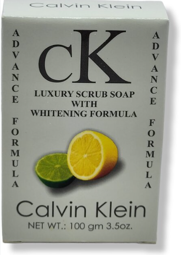 Calvin Klein Lime & Lemon Luxury Scrub Soap — Brightening Citrus Exfoliant