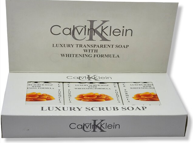 Calvin Klein Apricot Luxury Scrub Soap – Gentle Brightening & Exfoliation