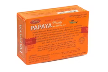 Renew Papaya Fruity Skin Whitening Soap – Brightening, Exfoliating & Nourishing Bar (135 g)