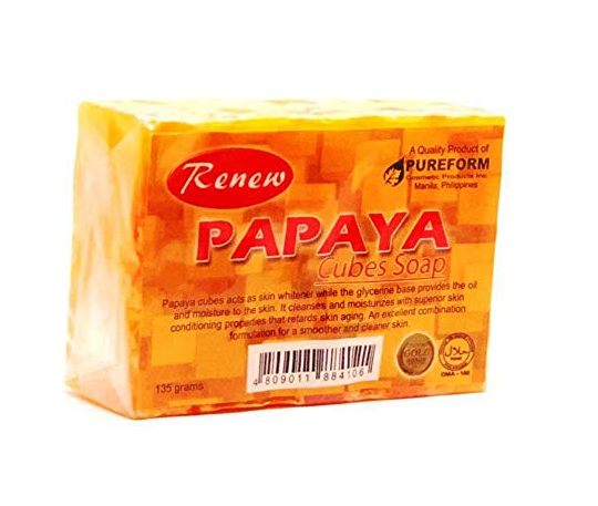 Renew Papaya Cubes Soap – Brightening & Nourishing Skin Whitening Cubes (135 g)