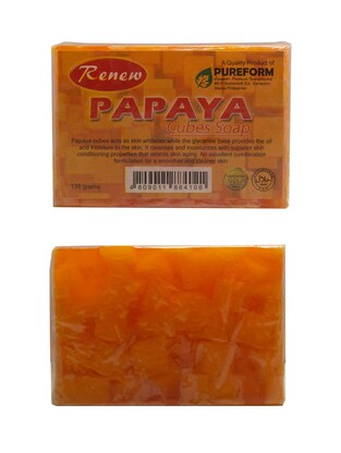 Renew Papaya Cubes Soap – Brightening & Nourishing Skin Whitening Cubes (135 g)