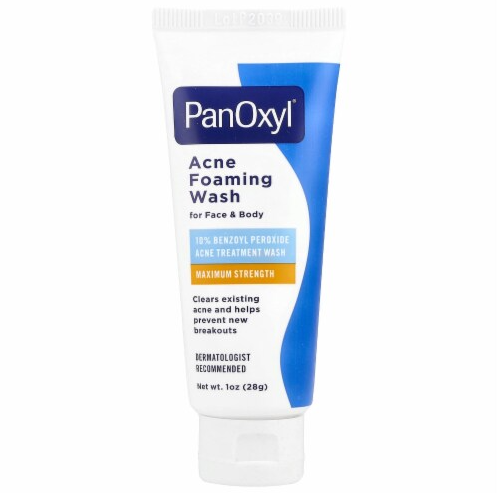PanOxyl Acne Foaming Wash for Face & Body – Maximum Strength Benzoyl Peroxide Cleanser