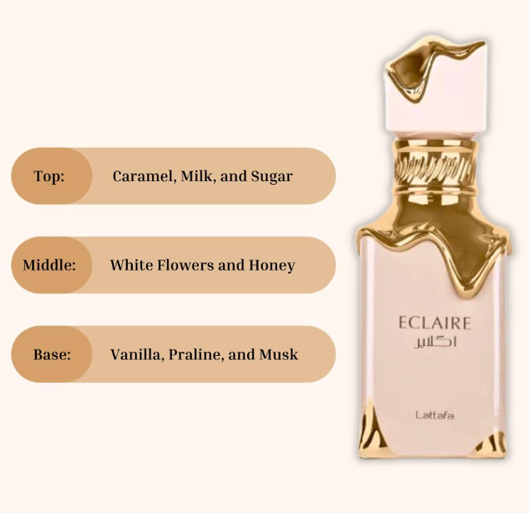 Lattafa Eclaire Eau de Parfum – 100 ml | Decadent Gourmand Elegance