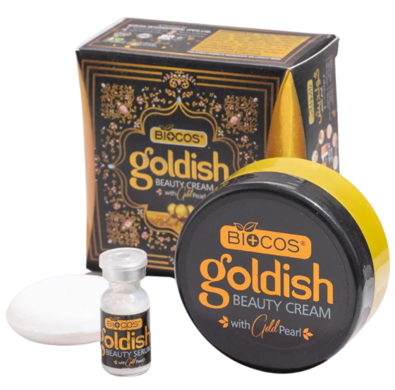 Biocos Goldish Beauty Cream – Skin Brightening & Nourishing Cream (30g)