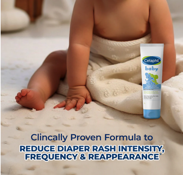 Cetaphil Baby Diaper Cream – Soothing Protection with Organic Calendula & Vitamin B5