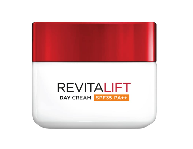 L’Oréal Paris Revitalift Anti-Wrinkle + Firming Day Cream SPF 35 PA++ – Daily UV Protection & Skin Firming, 50ml