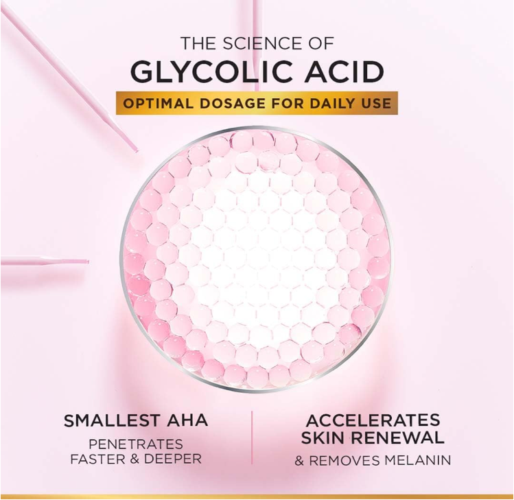 L'Oréal Paris Glycolic Bright Foaming Facial Cleanser – Brightening Face Wash with Glycolic Acid, 100ml