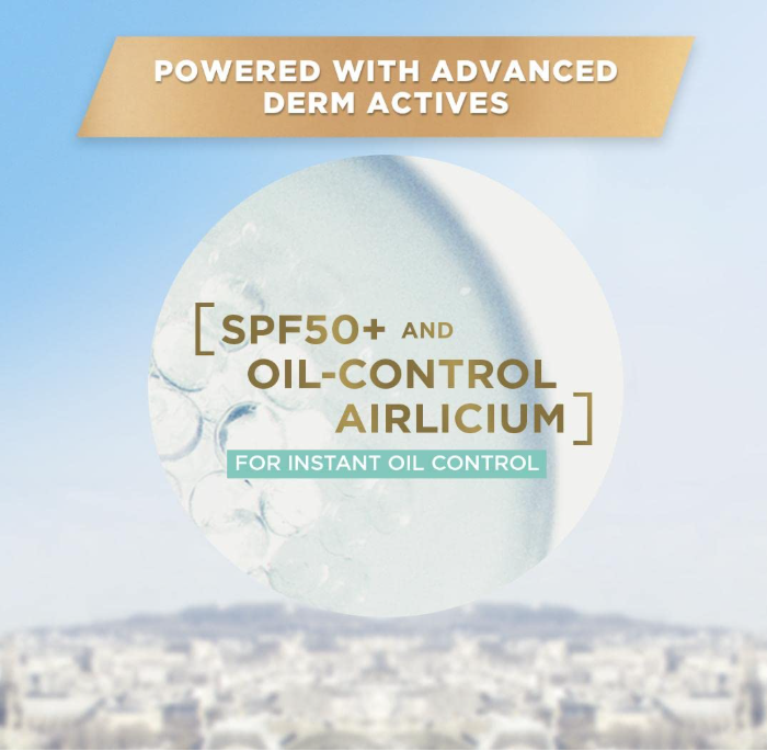 L’Oréal Paris UV Defender Serum Protector Matte & Fresh SPF 50+ PA++++ – Oil‑Control Dry Matte Sunscreen, 50ml
