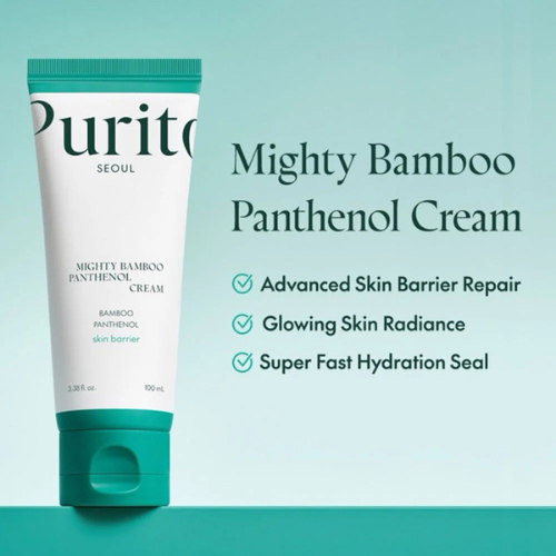 Purito Seoul Mighty Bamboo Panthenol Cream – 100 mL (10% Panthenol, Bamboo Extract)