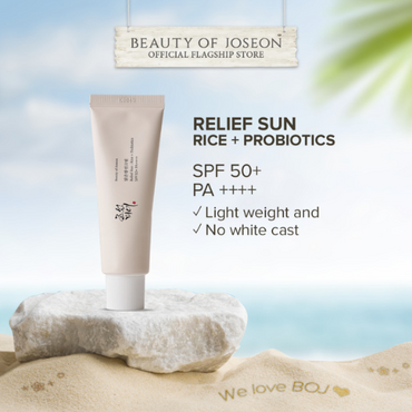 Beauty of Joseon Relief Sun Rice + Probiotics SPF50+ PA++++ (50ml) | Lightweight Hydrating Sunscreen