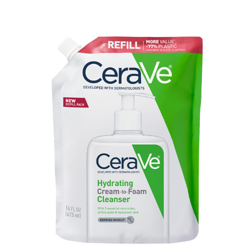 Hydrating Cream-to-Foam Cleanser Refill – Gentle Cleanse, Sustainable Choice