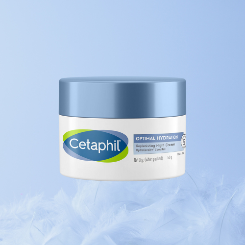 Cetaphil Optimal Hydration Replenishing Night Cream 50g – Deep Overnight Moisture for Sensitive Skin