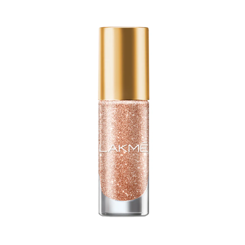 Lakmē Glitterati Collection Champagne Brown - Glitter Nail Polish for Sparkling Nails