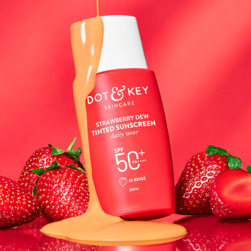 Dot & Key Strawberry Dew Tinted Sunscreen SPF 50+ PA++++ (Beige Medium Deep - 05)