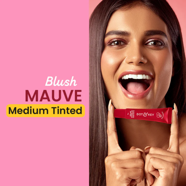 Dot & Key Vitamin C + E Brightening Lip Balm with SPF 50+ (Cherry Pop Medium Tinted)