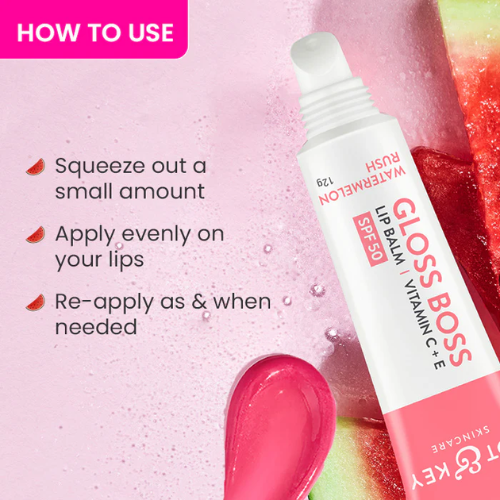 Dot & Key Vitamin C + E Brightening Lip Balm with SPF 50+ (Watermelon Rush High Tinted)