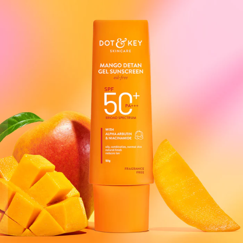 Dot & Key Mango + Detan Gel Sunscreen (Oil Free), SPF 50+ PA+++ 50g