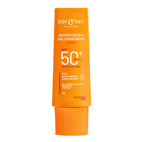 Dot & Key Mango + Detan Gel Sunscreen (Oil Free), SPF 50+ PA+++ 50g