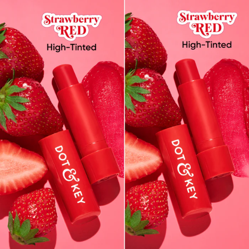 Dot & key SPF 50+ Barrier Repair Hydrating Lip Balm - Pack of 2 (Strawberry Red (Pack of 2))