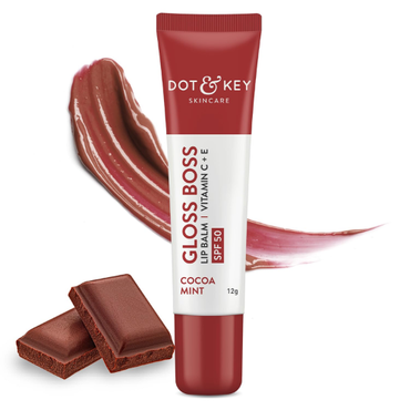Dot & key SPF 50+ Vitamin C + E Brightening Lip Balm - Pack of 2 (Strawberry Crush + Cocoa Nude)