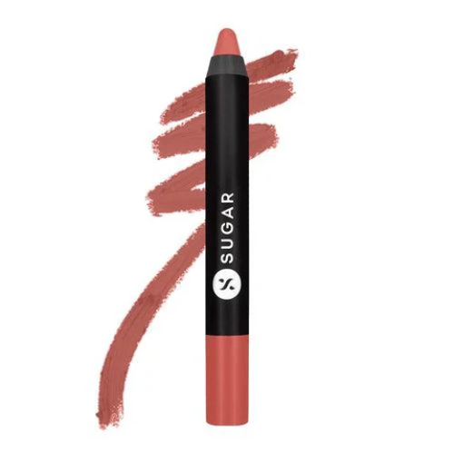 SUGAR Cosmetics Matte As Hell Crayon Lipstick 04 Holly Golightly (Nude) 2.8 gm