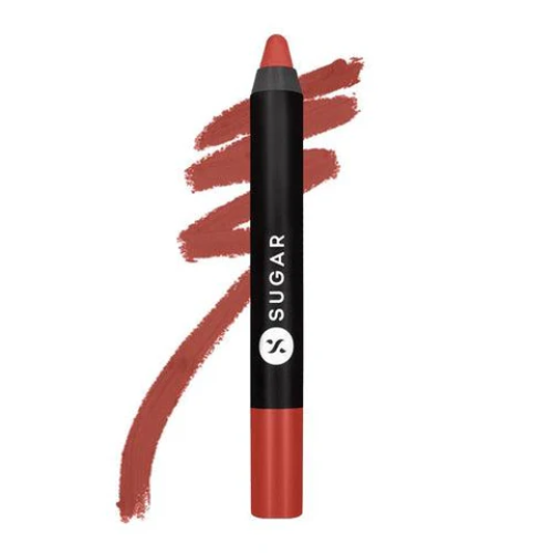 SUGAR Cosmetics Matte As Hell Crayon Lipstick 11 Elle Woods (Brown Nude) 2.8 gm