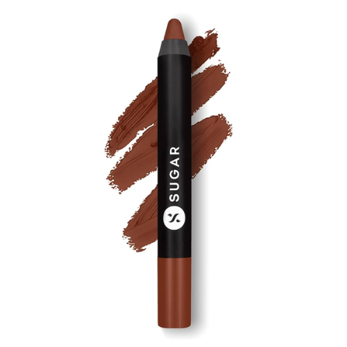 SUGAR Cosmetics Matte As Hell Crayon Lipstick 16 Claire Underwood (Burnt Orange) 2.8gm