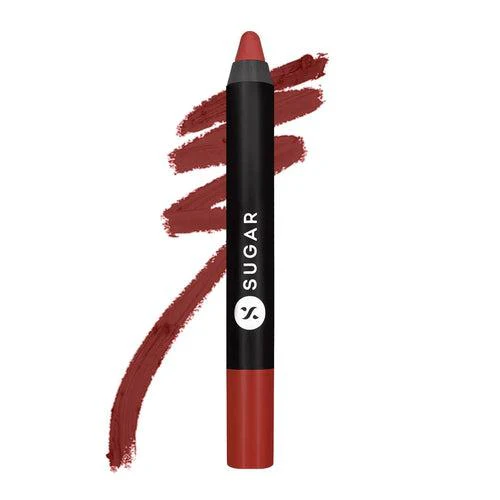 SUGAR Cosmetics Matte As Hell Crayon Lipstick 23 Jessica Day (Dusty Coral)2.8gm