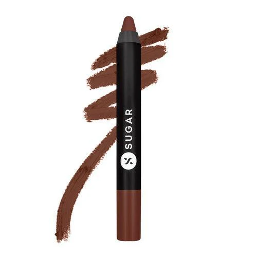 SUGAR Cosmetics Matte As Hell Crayon Lipstick 26 Vianne Rocher (Deep Chocolate Brown)2.8gm