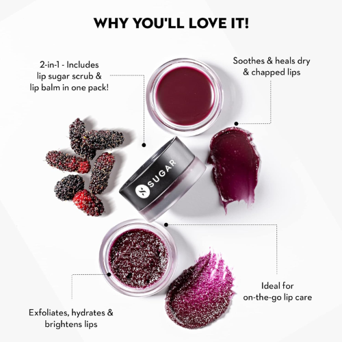 SUGAR Tipsy Lips Scrub + Balm Duo 07 Bramble