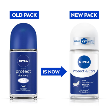 NIVEA Protect & Care Deo Roll On 50ml | 48H Freshness