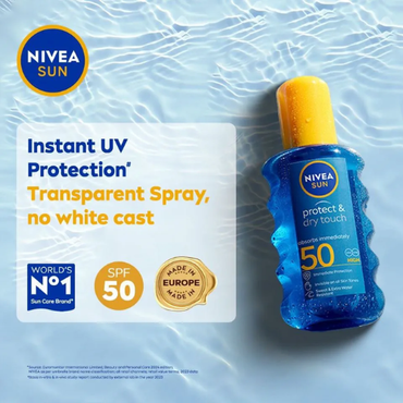 NIVEA Sun Protect & Dry Touch Invisible Spray SPF 50 | 200ml