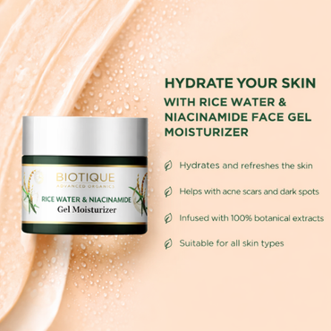 Biotique Rice Water & Niacinamide Gel Moisturizer 50ml