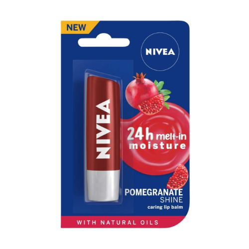 NIVEA Pomegranate Shine Lip Balm | Soft Glossy Lips
