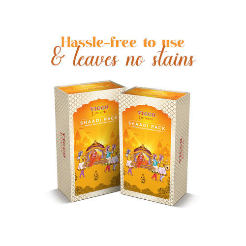 Vicco Turmeric Shaadi Pack | Ready-to-Use Haldi Ubtan for Wedding Glow
