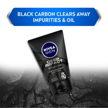 NIVEA Men Deep Impact Face Wash 100ml – Deep Clean Face Wash