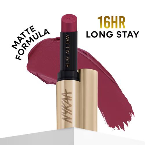 Nykaa Matte to Last No Transfer Long Lasting Lipstick - Wicked Wine (3.5g)