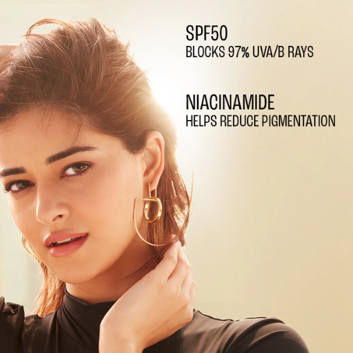 Lakmé Matte Sunscreen SPF 50 PA+++ – Niacinamide, UVA/UVB Protection for Normal to Oily Skin | 50 ml